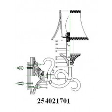 254021701 Версаче 1*60W Е14 220 V бра 254021701 Версаче 1*60W Е14 220 V бра