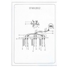 374012012 Премьера 12*20W G4 12 V люстра