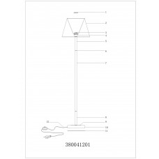 380041201 Уют02 1*60W E27 220 V торшер 380041201 Уют02 1*60W E27 220 V торшер