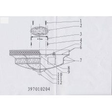 397010204 Светильник CHIARO Маркиз