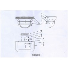 397020301 Бра CHIARO Маркиз 397020301 Бра CHIARO Маркиз