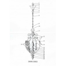 389010903 Светильник CHIARO Магдалина 389010903 Светильник CHIARO Магдалина
