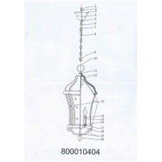 800010404 Шато 4*40W E14 220 V светильник 800010404 Шато 4*40W E14 220 V светильник