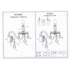 367025801 Бра CHIARO Каролина