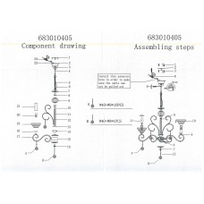 683010405 Свеча 5*40W E14 220 V люстра 683010405 Свеча 5*40W E14 220 V люстра