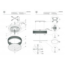 674013501 Ривз 36W LED 220 V люстра