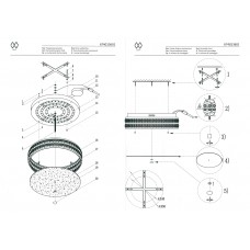 674013601 Ривз 36W LED 220 V люстра