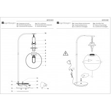657031801 Настольная лампа De Markt Крайс 657031801 Настольная лампа De Markt Крайс