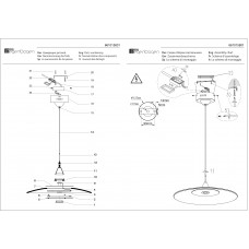 661015801 Платлинг 20W LED 220 V люстра