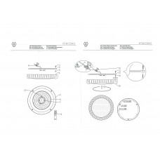 674013901 Ривз 30W LED 220 V люстра (пульт)
