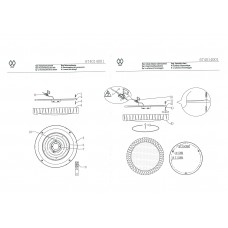 674014001 Ривз 30W LED 220 V люстра (пульт)
