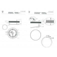 674015801 Ривз 40W LED 220 V люстра