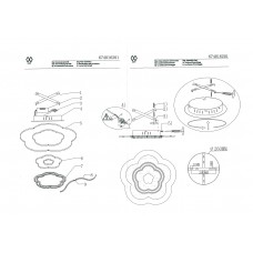 674016201 Ривз 34W LED 220 V люстра