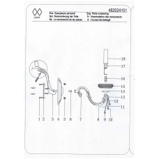 482024101 Селена 1*40W E14 220 V бра 482024101 Селена 1*40W E14 220 V бра