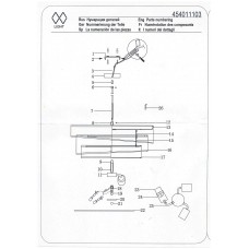 454011103 Нора 3*40W E27 220 V люстра