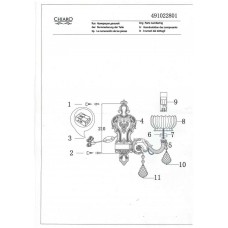 491022801 Габриэль 1*40W Е14 220 V бра 491022801 Габриэль 1*40W Е14 220 V бра