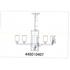 445010407 Ирида 7*60W E27 220 V люстра