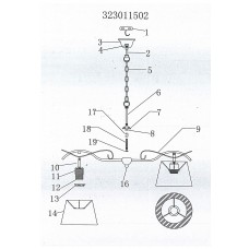 323011502 Аида 2*40W E27 220 V люстра