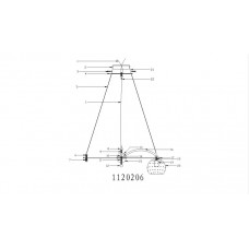 1120206 Космос хром 6*60W Е14 220 V люстра