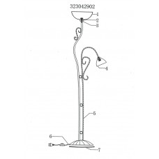 323042902 Аида 2*40W E27 220V торшер 323042902 Аида 2*40W E27 220V торшер
