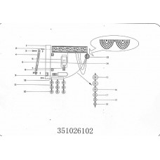 351026102 Бра MW-Light Изабелла