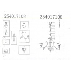 254017108 Люстра CHIARO Версаче
