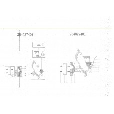 254027401 Версаче 1*60W E27 220 V бра 254027401 Версаче 1*60W E27 220 V бра