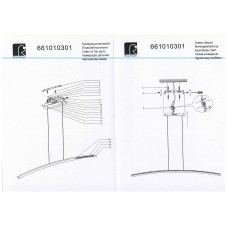 661010301 Платлинг 1*18 W  LED 220 V люстра