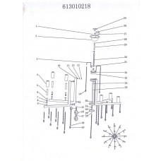 613010218 Люстра CHIARO Рамона