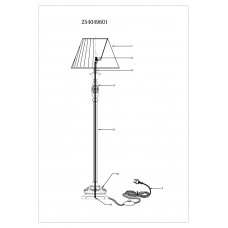 254049601 Торшер CHIARO Версаче 254049601 Торшер CHIARO Версаче