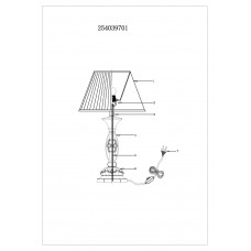 254039701 Настольная лампа CHIARO Версаче 254039701 Настольная лампа CHIARO Версаче
