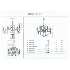 480011115 Люстра CHIARO Аэлита