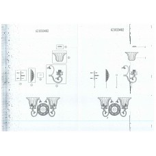 621020402 Лоренцо 2*60W E27 220 V бра 621020402 Лоренцо 2*60W E27 220 V бра