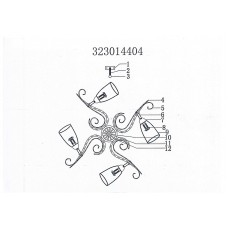 323014404 Аида 4*40W E14 220 V люстра