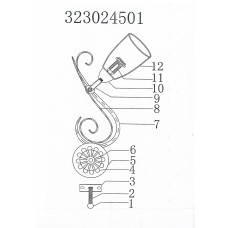 323024501 Аида 1*40W E14 220 V бра