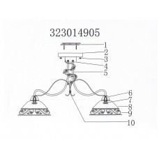 323014905 Аида 5*60W E14 220 V люстра