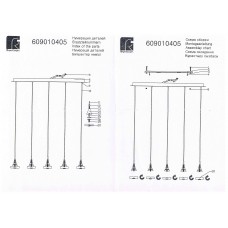 609010405 Фленсбург 5*5W LED 220 V люстра
