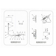 626020101 Хилтон 1*40W E14 220 V бра 626020101 Хилтон 1*40W E14 220 V бра