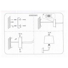 635020401 Дэла 1*60W E14 220 V бра 635020401 Дэла 1*60W E14 220 V бра