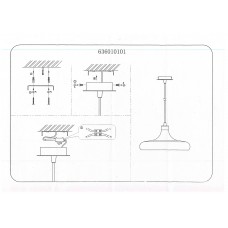 636010101 Раунд 1*23W(только энергосб)  E27 220 V люстра