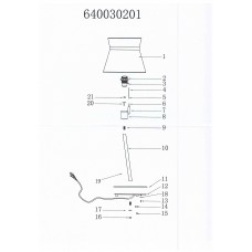 640030201 Настольная лампа CHIARO Виолетта 640030201 Настольная лампа CHIARO Виолетта