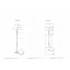 639040501 Версаче 1*60W E27 220 V торшер 639040501 Версаче 1*60W E27 220 V торшер