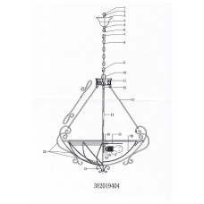 382019404 Айвенго 4*60W E27 220 V люстра 382019404 Айвенго 4*60W E27 220 V люстра