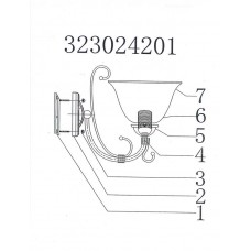 323024201 Аида 1*60W E27 220 V бра
