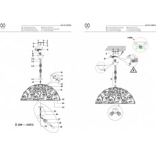 421013604 Букет 4*40W E14 220 V люстра 421013604 Букет 4*40W E14 220 V люстра