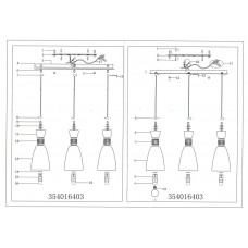 354016403 Лоск 3*60W E14 220 V люстра