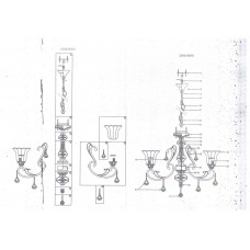 254018906 Версаче 6*60W E27 220 V люстра