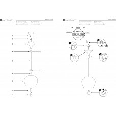 492011201 Котбус 1*9W(только энергосб) E27 220 V люстра (белый)