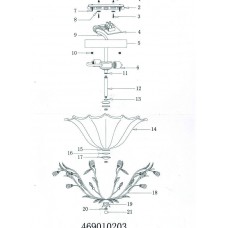 469010203 Грезы 3*60W E27 220V люстра