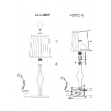 460030101 Настольная лампа CHIARO Инесса 460030101 Настольная лампа CHIARO Инесса
